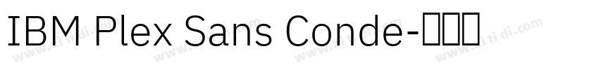 IBM Plex Sans Conde字体转换
